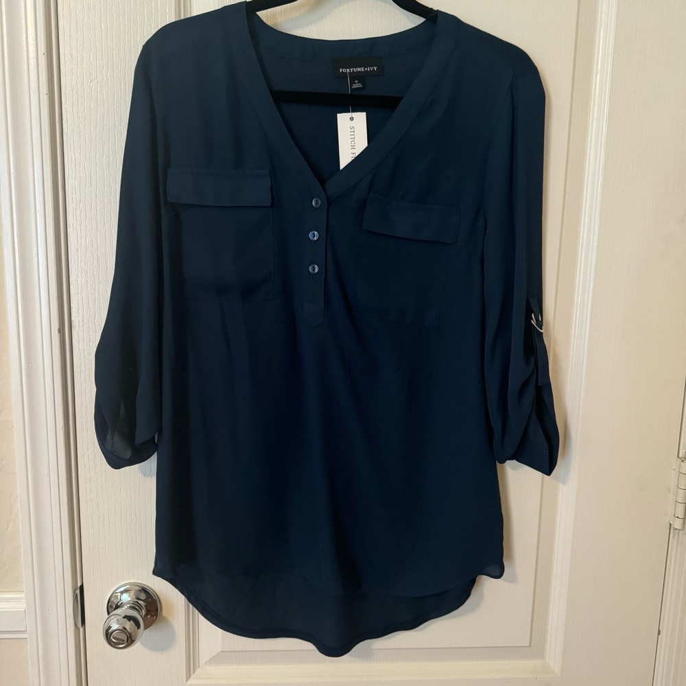 Fortune & Ivy Dress Blouse